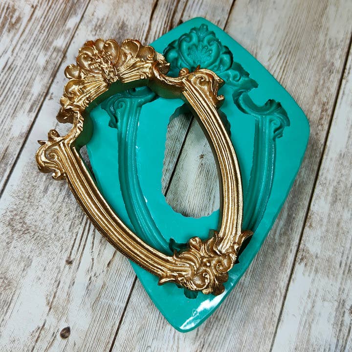 Serena Creazione di Serena Stampone - Wholesale DIY Craft Kit - Retro Frame Mold 8x12cm in silicone for resin and plaster4