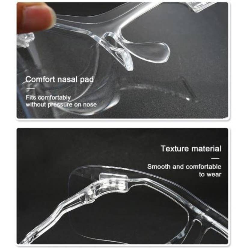 Trio Trading - Wholesale Safety Equipment - Transparent EYE SHIELD, ANTI-SPLASH, REUSABLE1