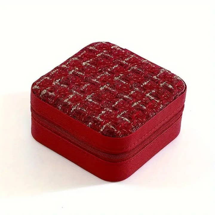 MiMi Wholesale - Wholesale Jewelry Box/Organizer - EG10301 Tweed Jewelry Box11