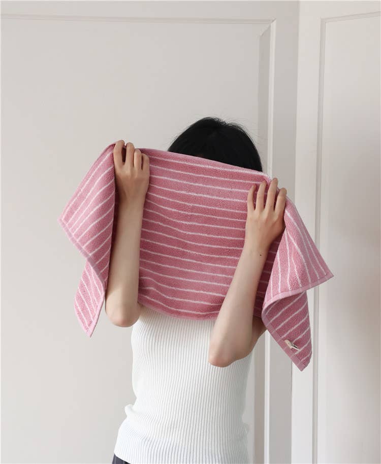 INSPECIAL HOME - Wholesale Bath Towel - Ultra Soft Absorbent Retro Stripe Bath Towel - 100% Organic 17