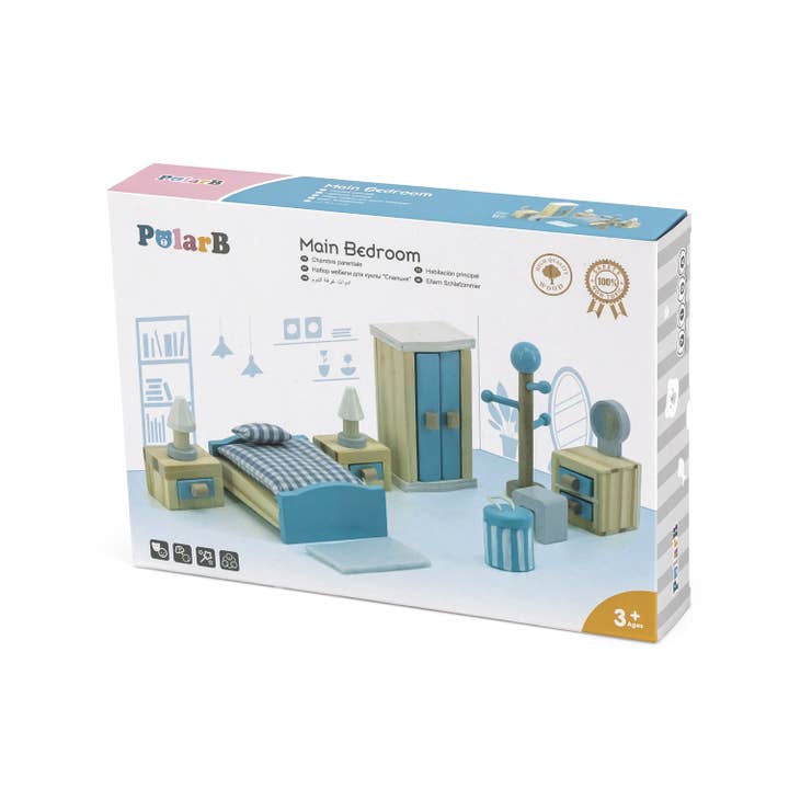 Trade Toys Limited – Kit de acessórios de boneca - Crianças por atacado – Móveis para Casinha de Bonecas - Quarto Principal5