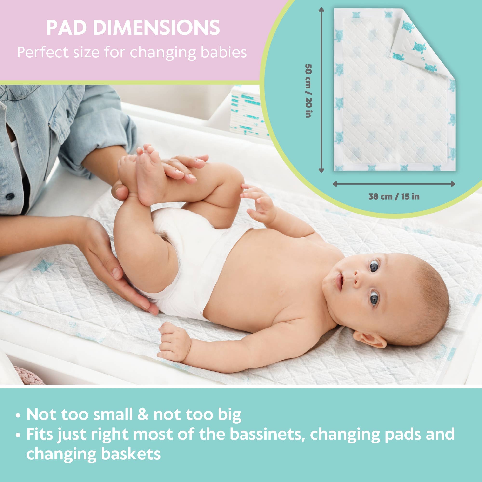 Vesta Baby - Wholesale Changing Mat/Pad - Baby - Baby Disposable Changing Pads - 65 Absorbent Waterproof Mats3