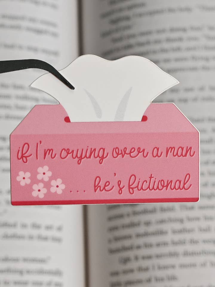 Crying - Bookish Vinyl Sticker for wholesale by Backing Wanderlust