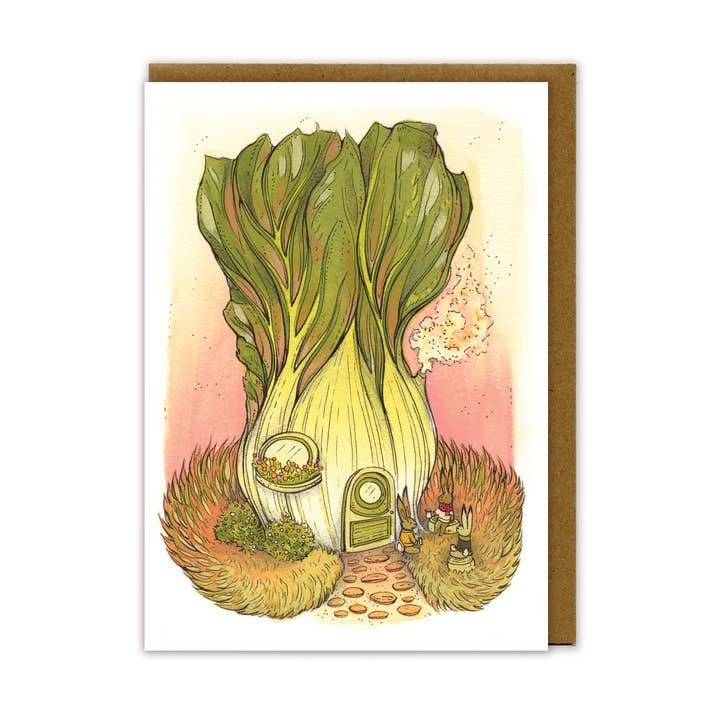 Bok Choy Greeting Card for wholesale by Nimasprout