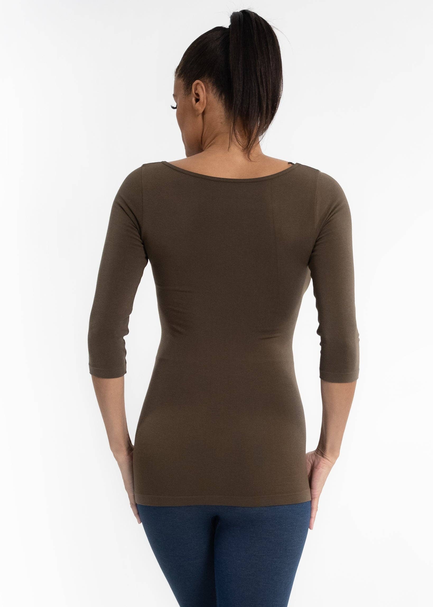 ELIETIAN - Wholesale Shirt - Women's - Reversible 3/4 Sleeve Top10