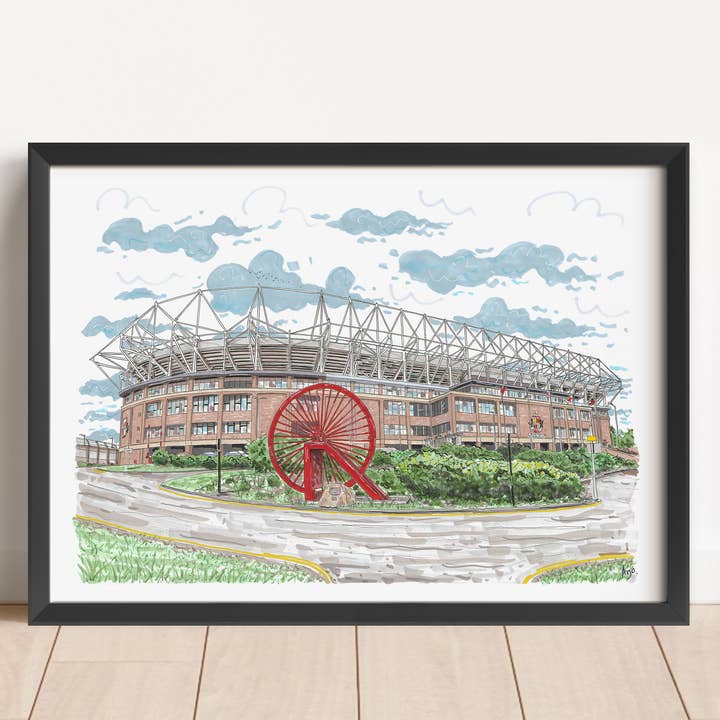 Sunderland Football Club Stadium of Light Prints for wholesale by Art By Arjo