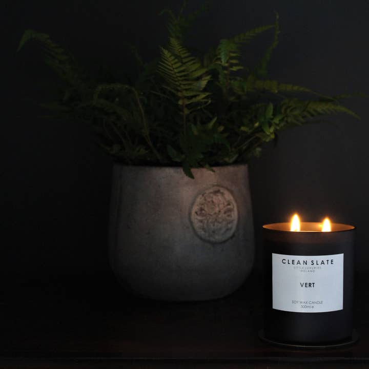 Vert Noir Candle for wholesale by CLEAN SLATE