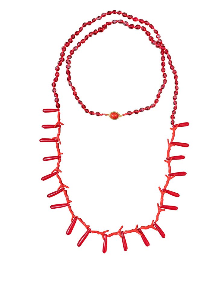 TOTAL ROUGE NECKLACE for wholesale by Emanuela Salatino