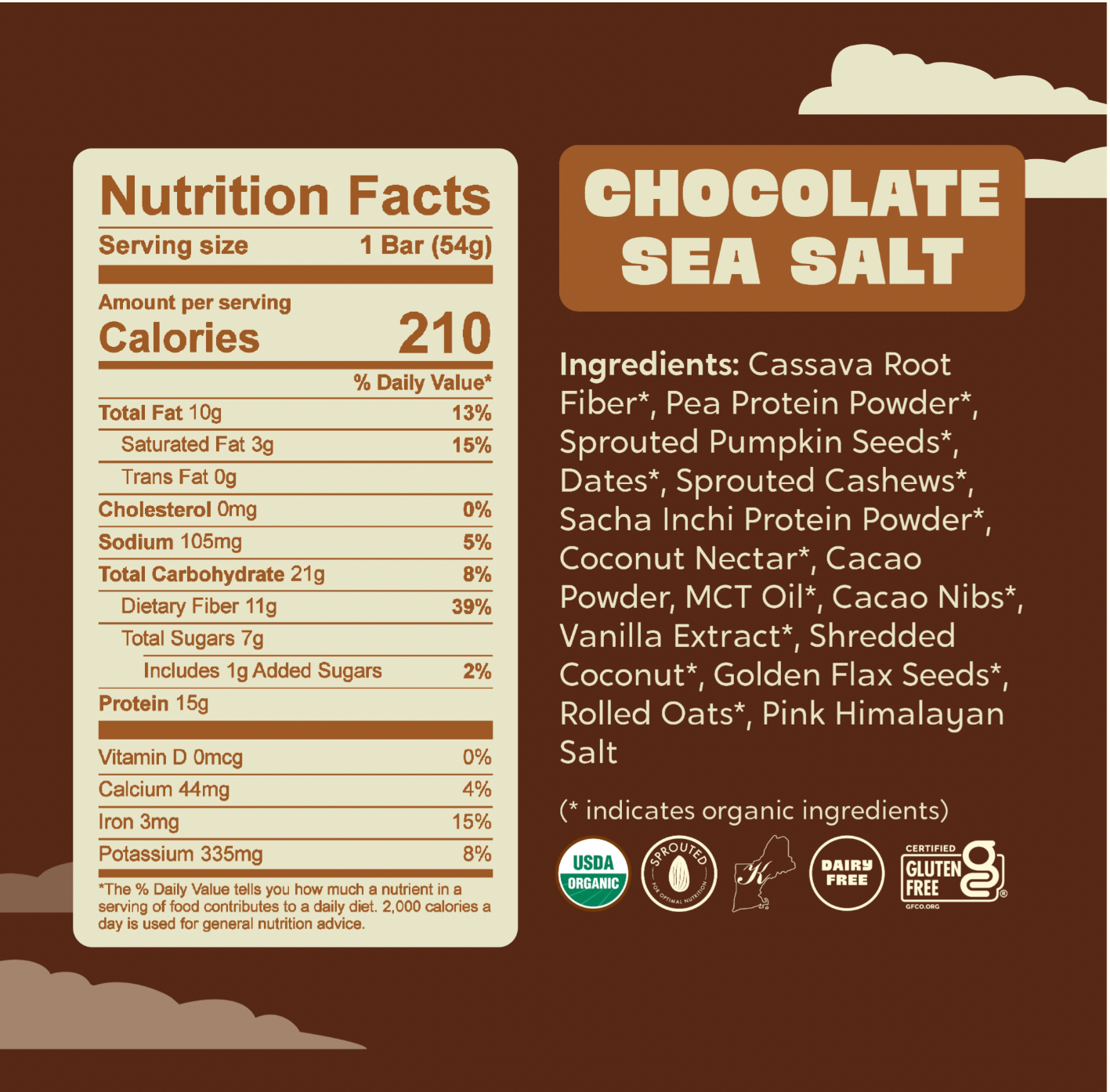 Healthy Truth LLC – wholesale Snacksbar – Choklad Havssalt VÄXTBASERAD Proteinbar1
