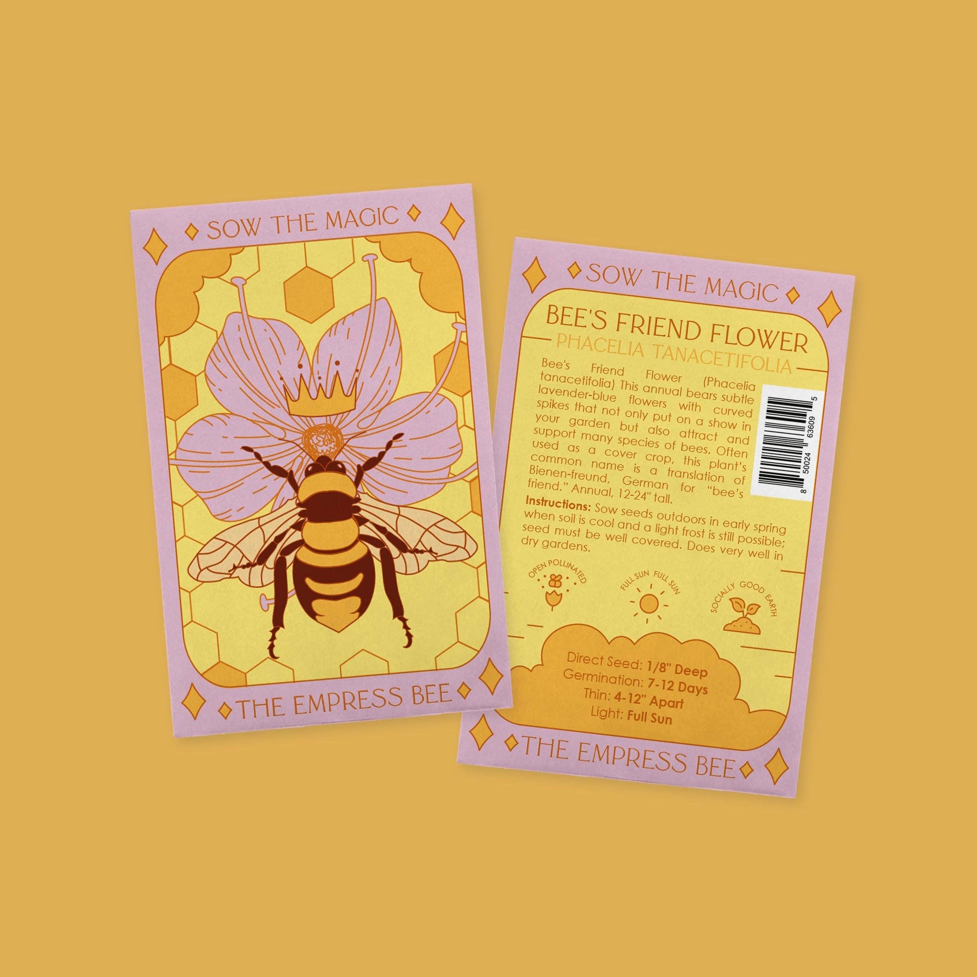 Sow the Magic - Wholesale Plant Seeds - The Empress Bee Tarot Seed Packet3