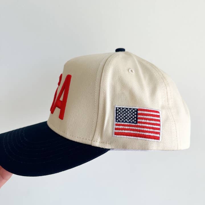 Social Statement – Großhandel Trucker-Cap – Unisex – USA Vintage Trucker Hut-Blau3