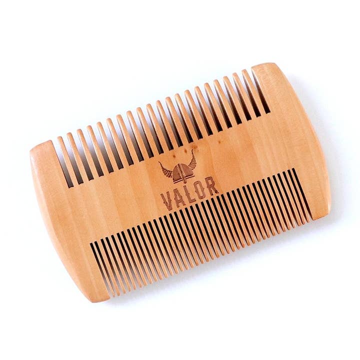 Valor Organics - Wholesale Beard brush/comb - Wooden Beard Comb