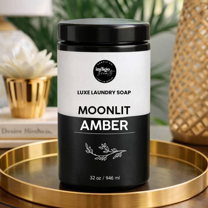 Poudre de Savon à Lessive Ambre au Clair de Lune pour la vente par Indigo Scents Candle Co.