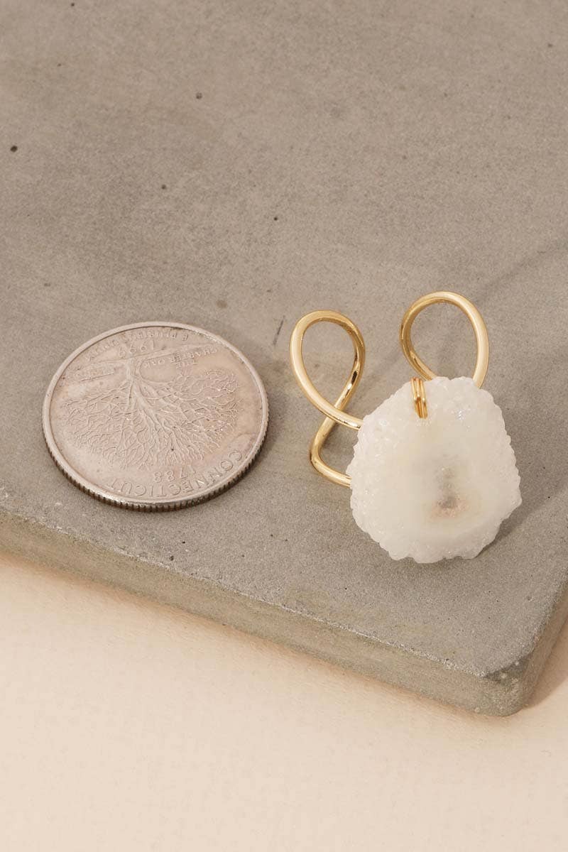 WHG1 Anel de Pedra Druzy Natural de Forma Livre para venda a revendedores na Faire2