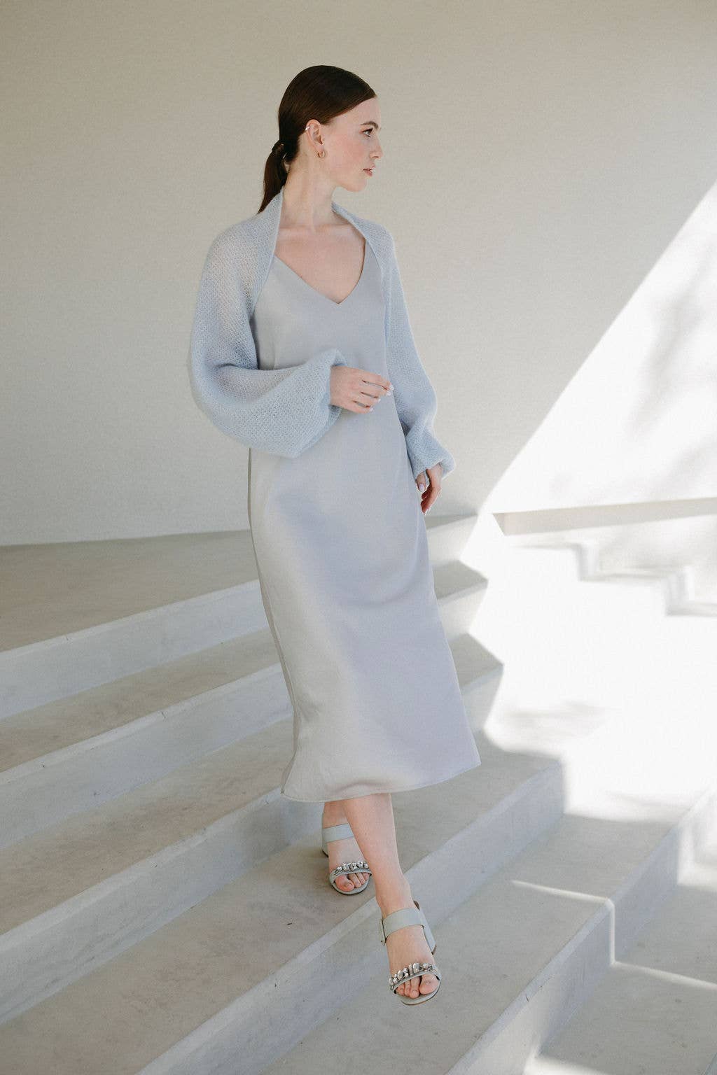 WOOL HOUSE – wholesale Wrap – Women's – Bridal Cover up Bolero Shawl / ELIZABETH7