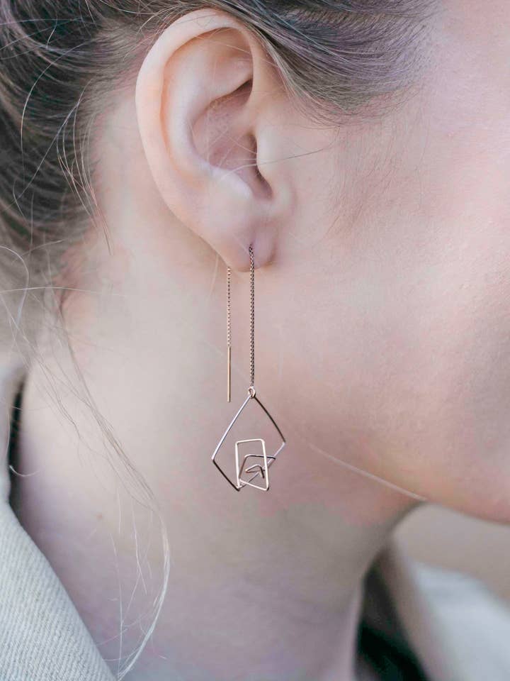 Große Geo-Drahtvorhler für den Großhandel von Aimee Petkus Jewelry