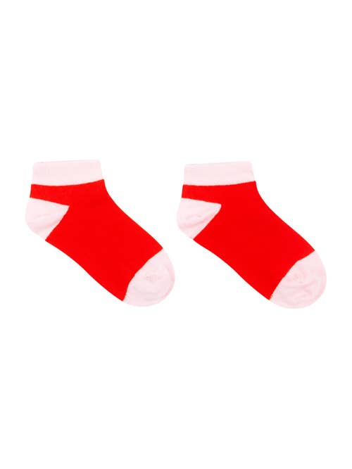 Sneaker socks red - pink - Wilson's Paradise for wholesale by Wilson's Paradise