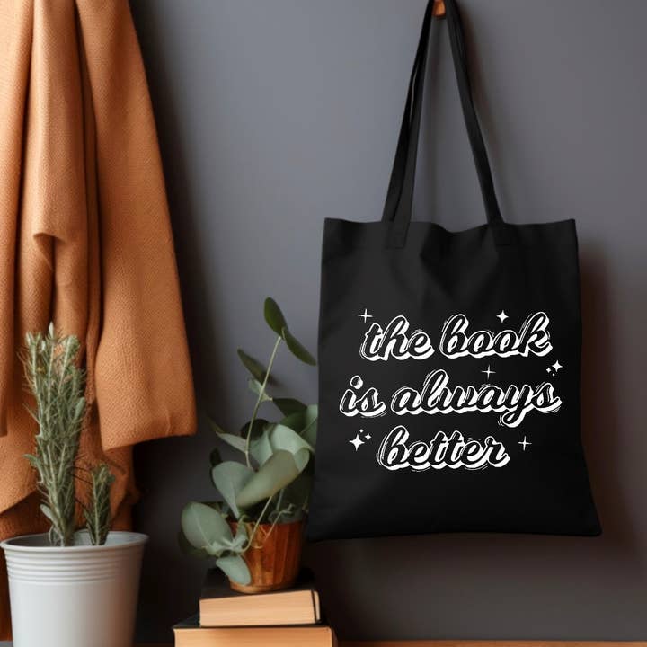 Axle Rose Co - Wholesale Tote Bag - Women's - The book is always better Tote Bag0