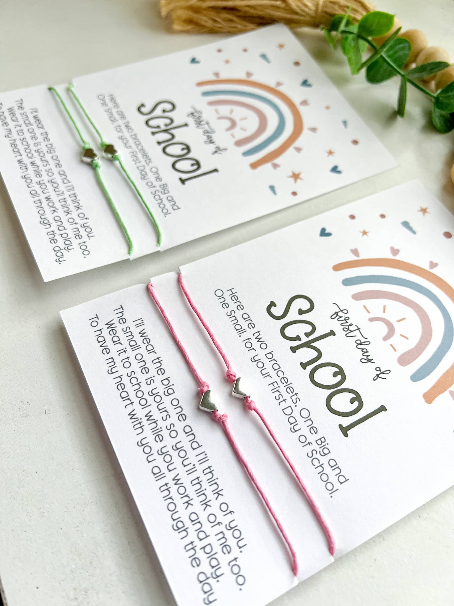 Geaux Magnolia - Wholesale Charm/Dangle Bracelet - Back to School Wish Bracelet Boho Rainbow Mommy & Me 2