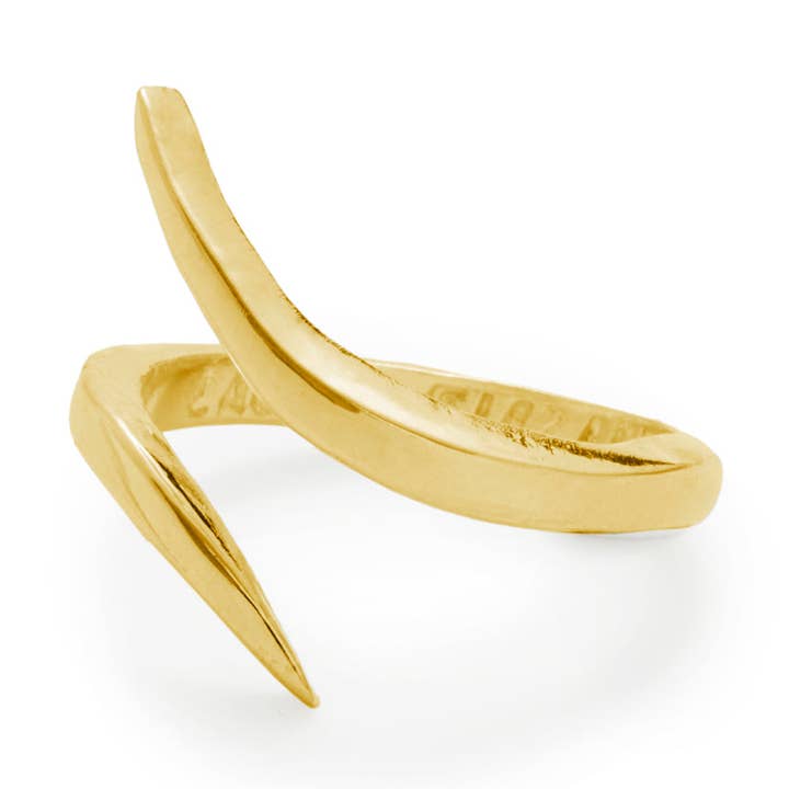 Allison verstellbarer 14 Karat Goldring für den Großhandel von Laura Elizabeth