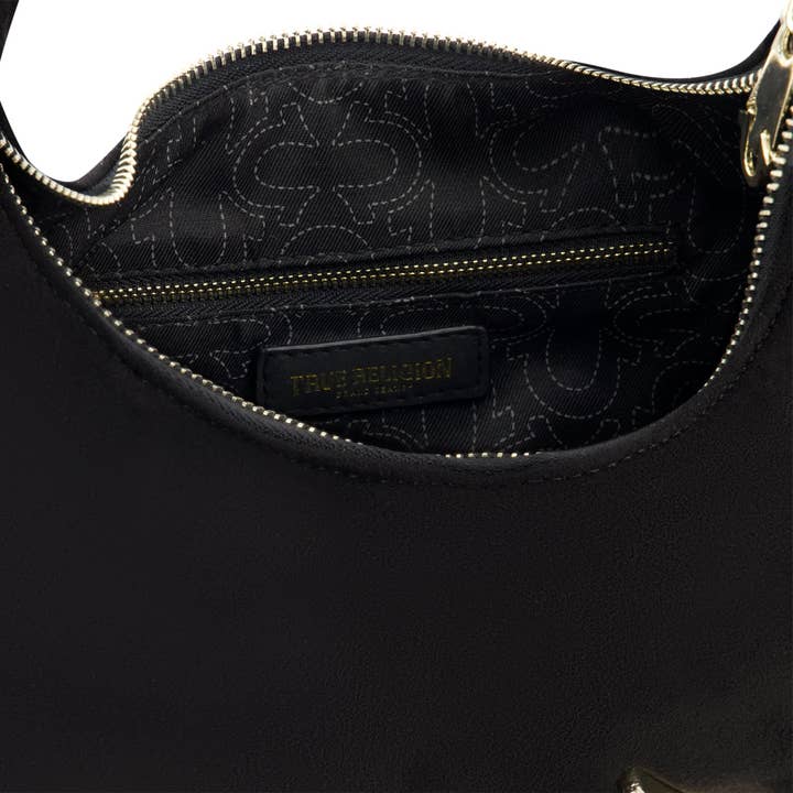 True Religion - Wholesale Shoulder Bag - Women's - True Religion Horseshoe Link soft Hobo, Black3