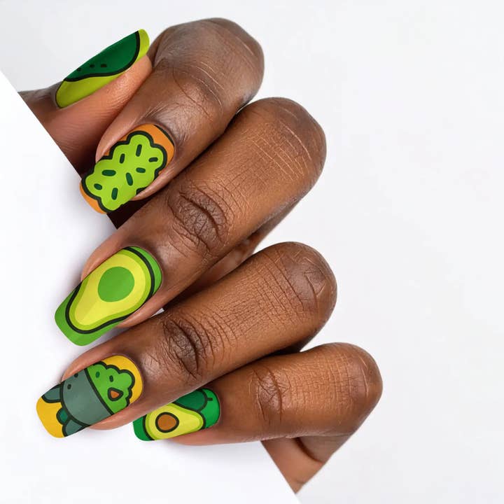 FYNE BODY - Wholesale Press-on/fake nails - AvoChic Sunshine Avocado Press-On Nails76