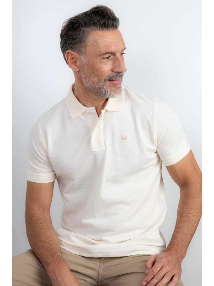 Custi Mikelo - Wholesale Polo - Men's - Basic Cream Polo