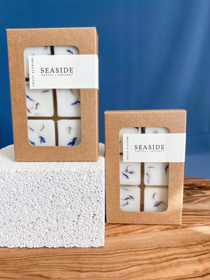 Seaside - Santal & Coconut Wax Melts {set Of 6} for wholesale by Truly Alchemi