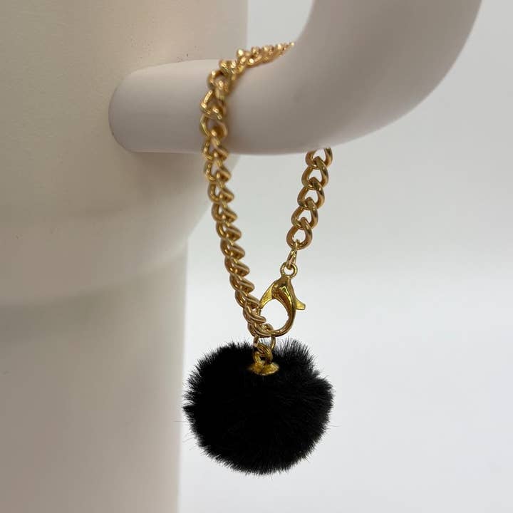 ASAP Craft Supplies – wholesale Purse/bag accessory – Women’s – Mini Pom Pom Cup Handle Charm - tumbler charm -bag charm- accessories0