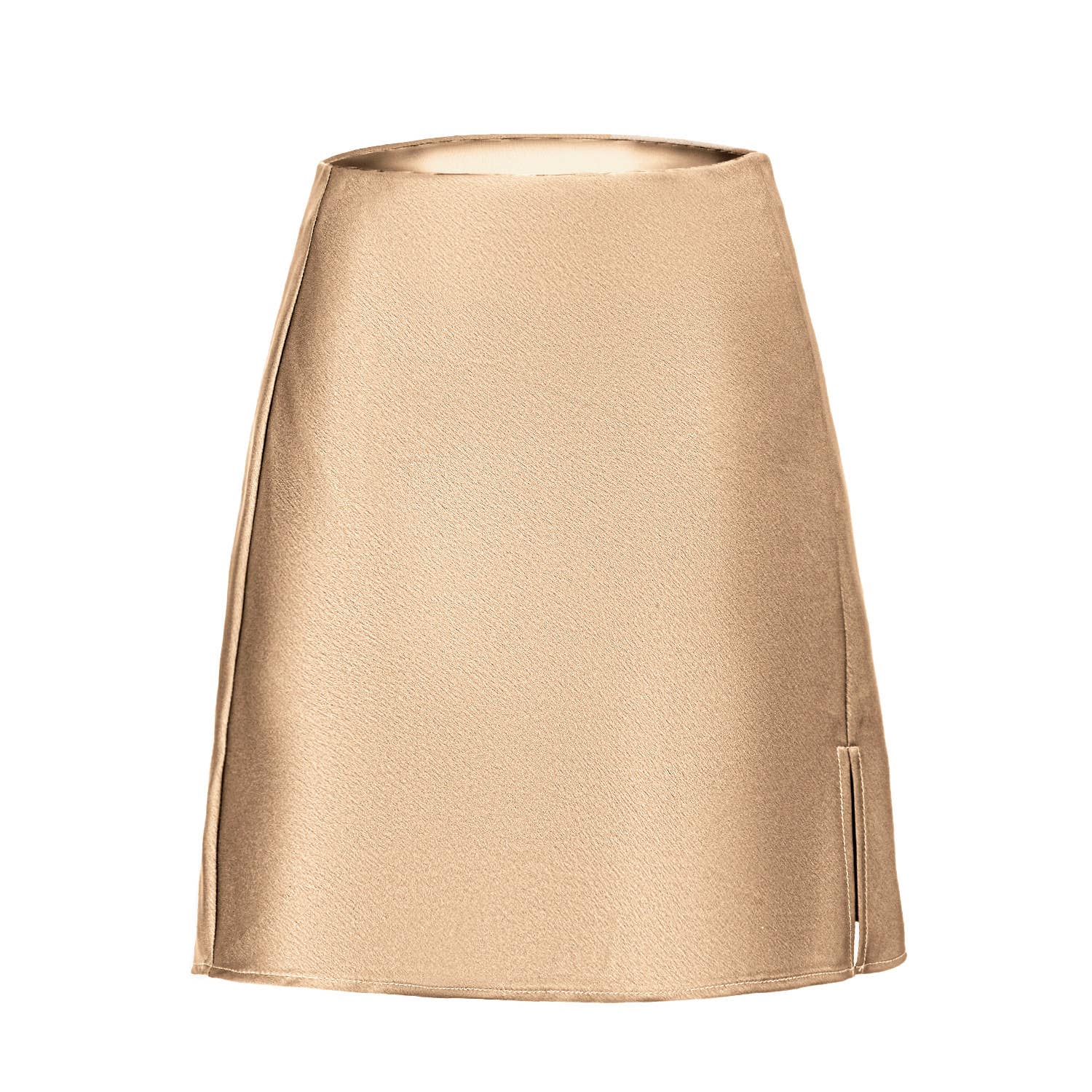 HIDDENBRAND - Wholesale Skirt - Women's - Satin Slit High-Waisted Elasticated Sexy A-Line Skirt4