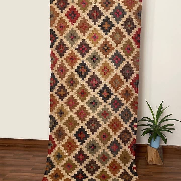 Rugs Boutique – Großhandel Läufer – Handgefertigter Kelim-Teppich Keshav, 3 x 12 Fuß2