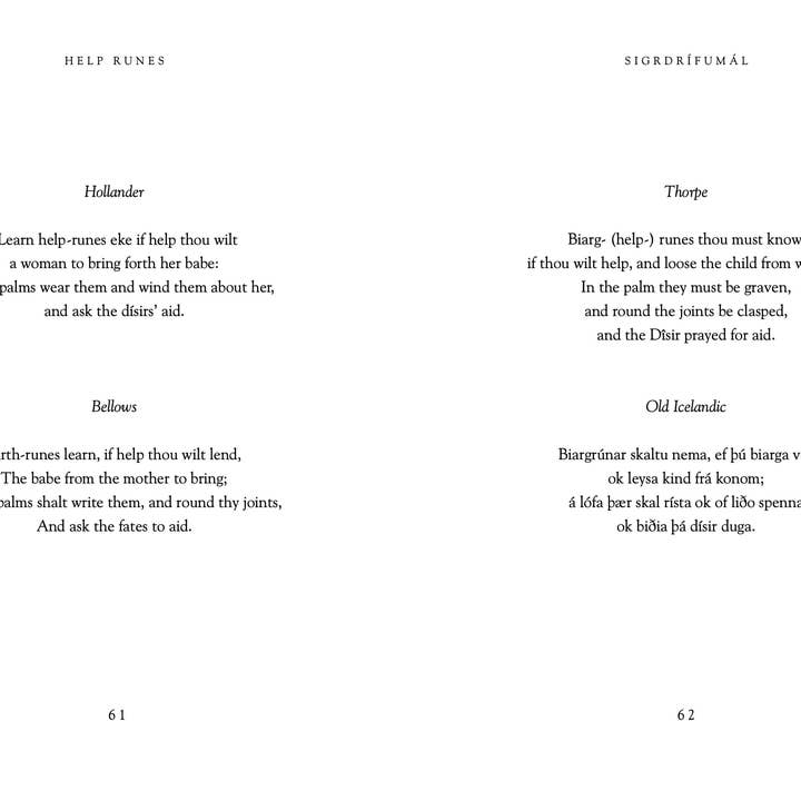 Hyldyr - Wholesale Book - Adult - The Comparative Sigrdrífumál4