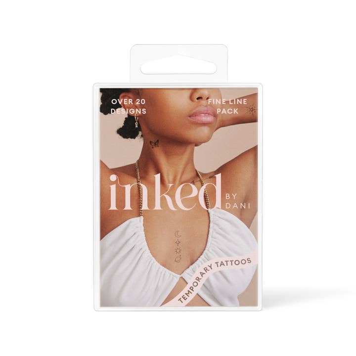 INKED by Dani - Wholesale Temporary Tattoo - Fine Line Temporary Tattoo Pack