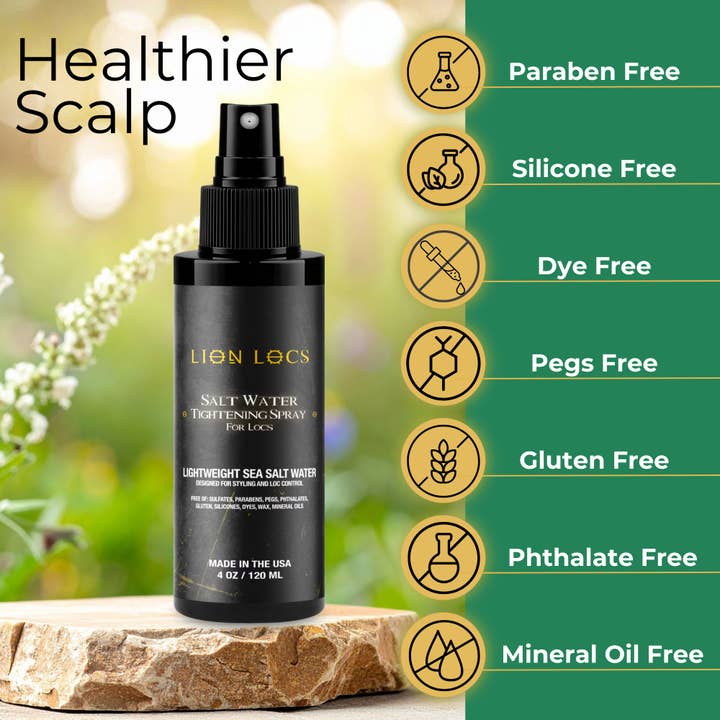 Lion Locs LLC – Großhandel Haarstyling-Gel/Mousse – Lion Locs Salzwasser-Straffungsspray - VEGAN4
