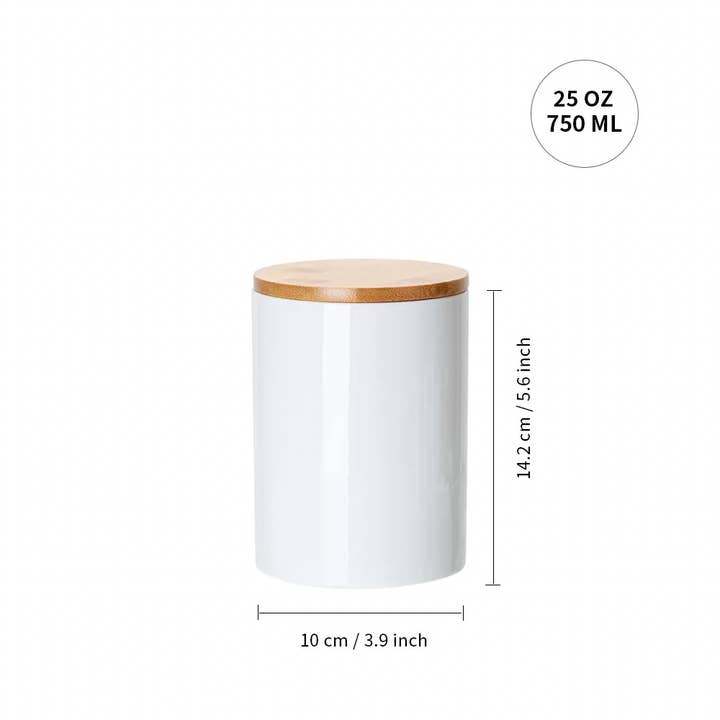 Subli Vinyl Blanks - Wholesale Food Storage Container - Sublimation Ceramic Container1