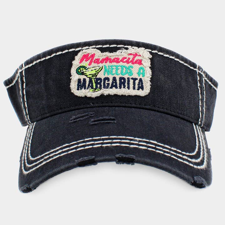 Mamacita a besoin d'un chapeau à visière vintage Margarita pour la vente par Sensibling Corp.