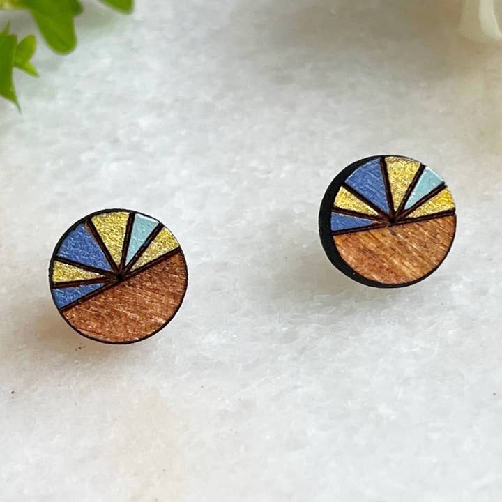 Circle Sun Ray- Periwinkle Blue voor wholesale door Urban Coyote