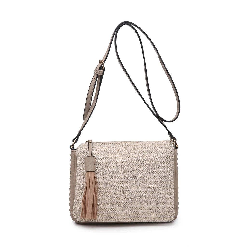 MiMi Wholesale - Vente Sac à bandoulière – femme - Sac à bandoulière à trois compartiments M1918 avec pompon4