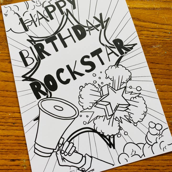 UNDERDOG NATION – Engroshandel Fødselsdagskort – Farve et kort - børns farve lykønskningskort5