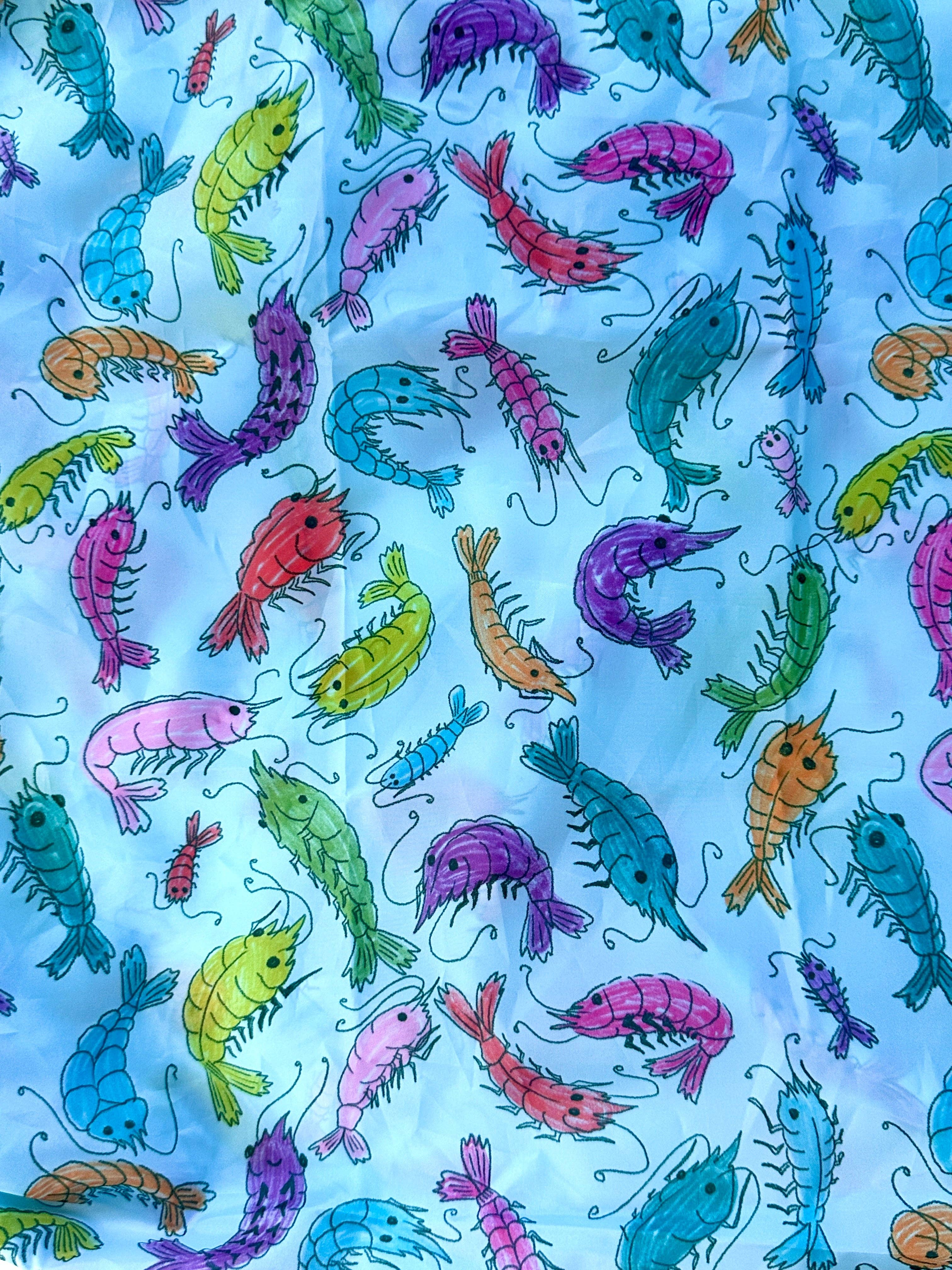 liadelyonart - Wholesale Grocery/Shopping Bag - Whimsical Shrimp Reusable Tote Bag7