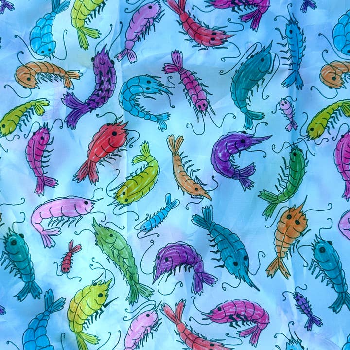 liadelyonart - Wholesale Grocery/Shopping Bag - Whimsical Shrimp Reusable Tote Bag7