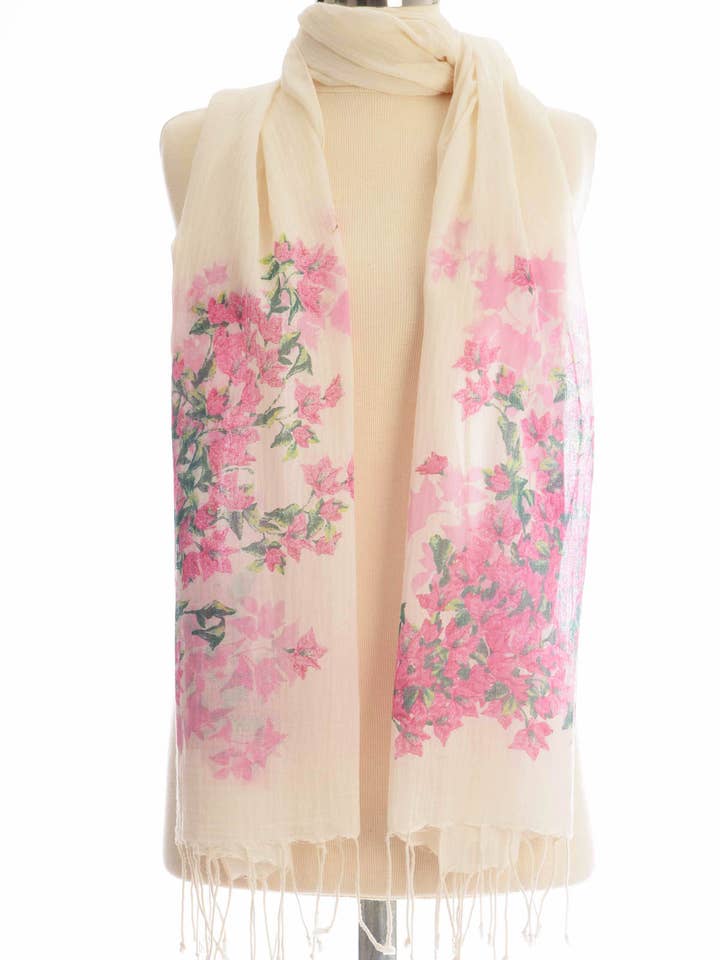 Cachecol Bugainvillea Algodão por atacado de Dosimira