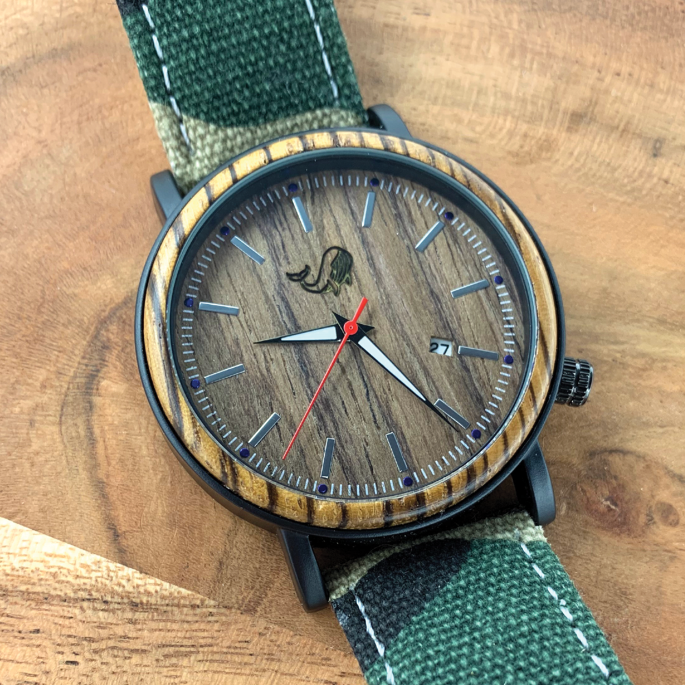 Oliver and the Sea - Wholesale Wrist Watch - Men's - Wood Watch w/Genuine Wood - the "Mallard"3