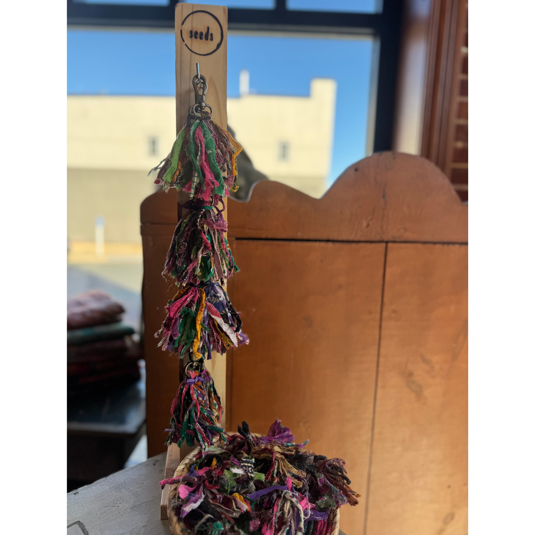 Seeds – wholesale Decorative tassel/wall drop – Recycled Sari Tassel Bag Charms / Keychains 3