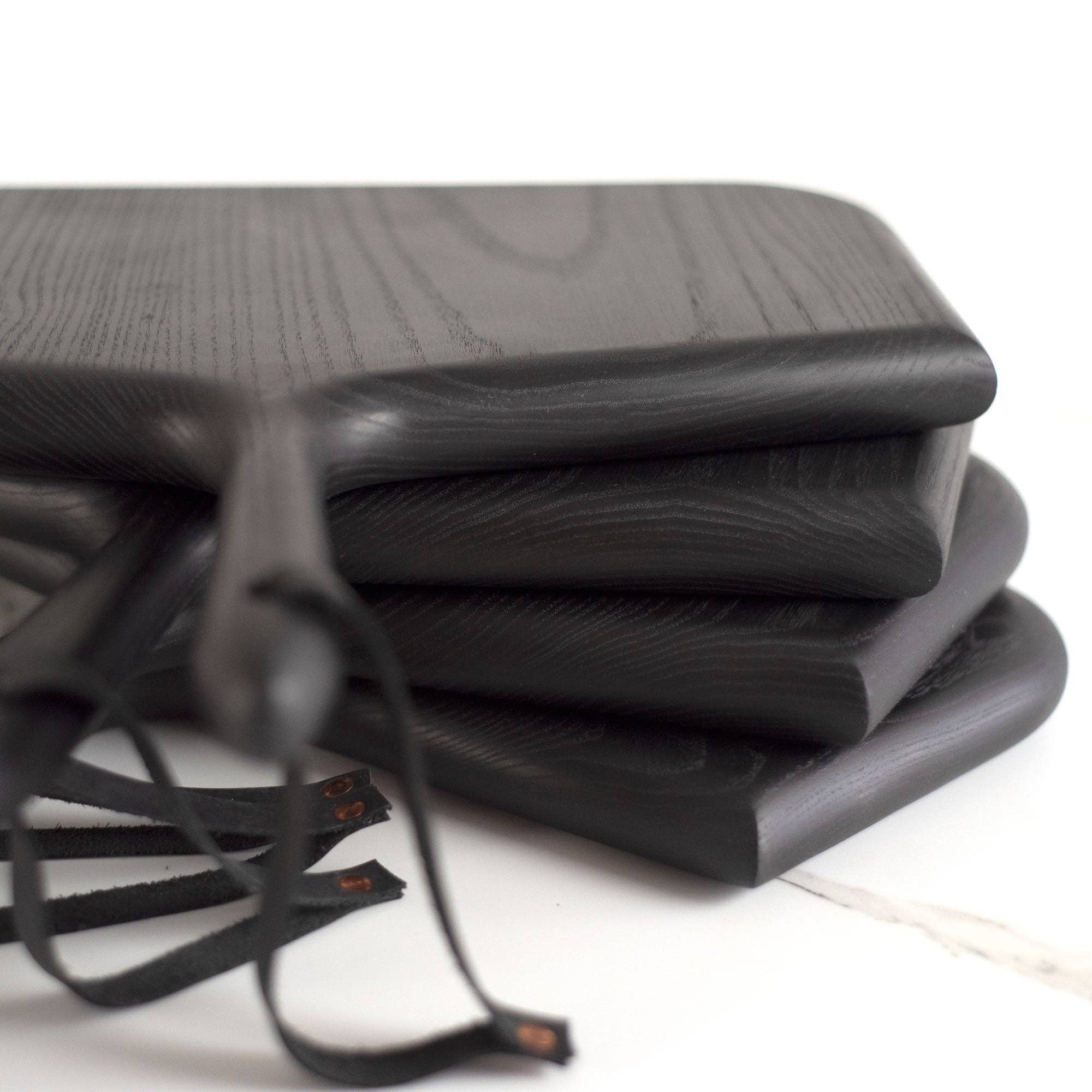 KHEM Studios - Wholesale Cutting Board - Serving Board Whale Bone in Black Ebonized Ash2