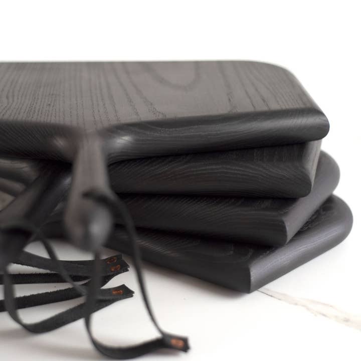 KHEM Studios - Wholesale Cutting Board - Serving Board Whale Bone in Black Ebonized Ash2