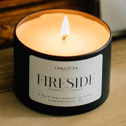 Boîte à bougies Fireside pour la vente par Grace and Joy Company