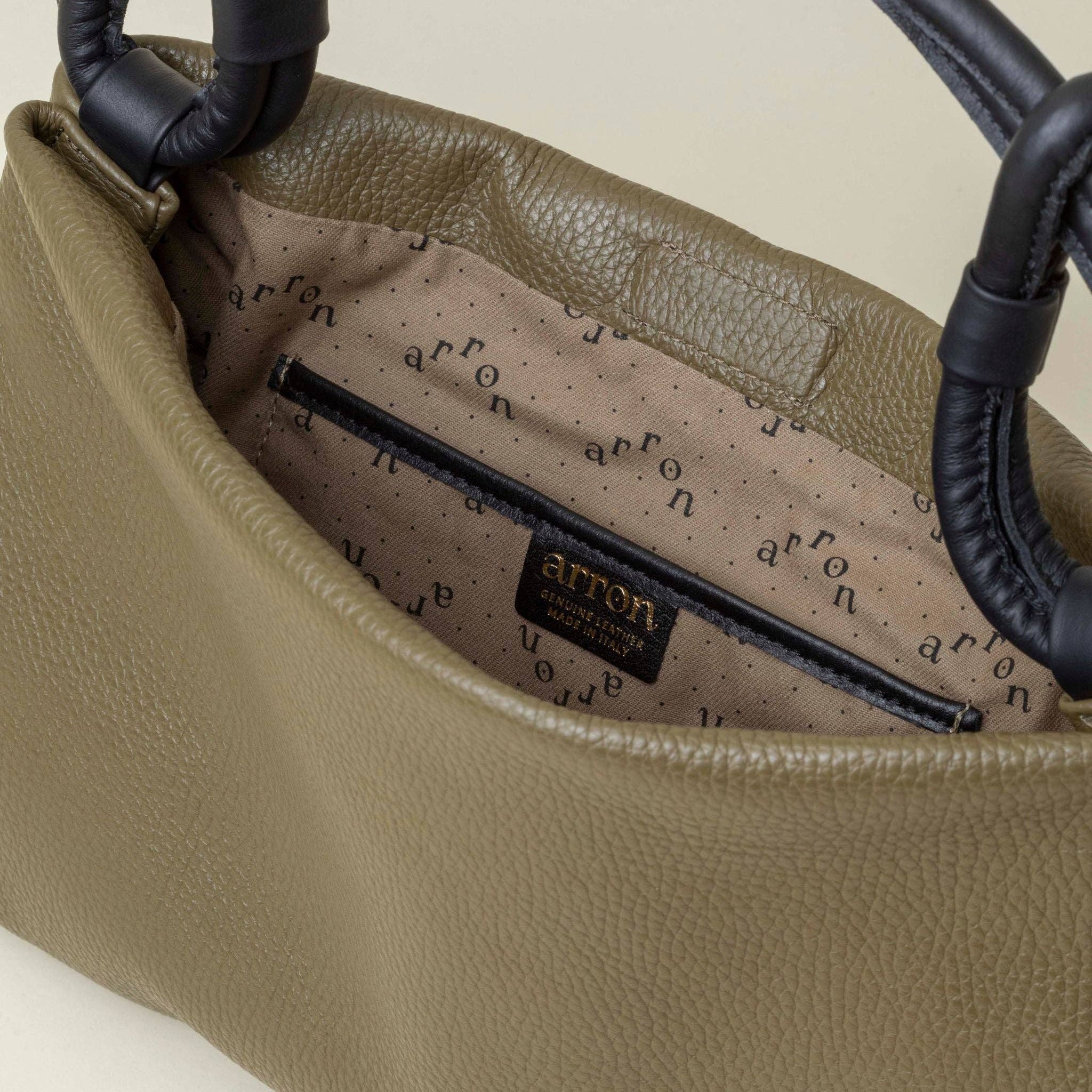 Via Graceffo - Venta al por mayor Bolso con correa - Mujer - Bolso Hobo Grande Poppy, Cuero Italiano4