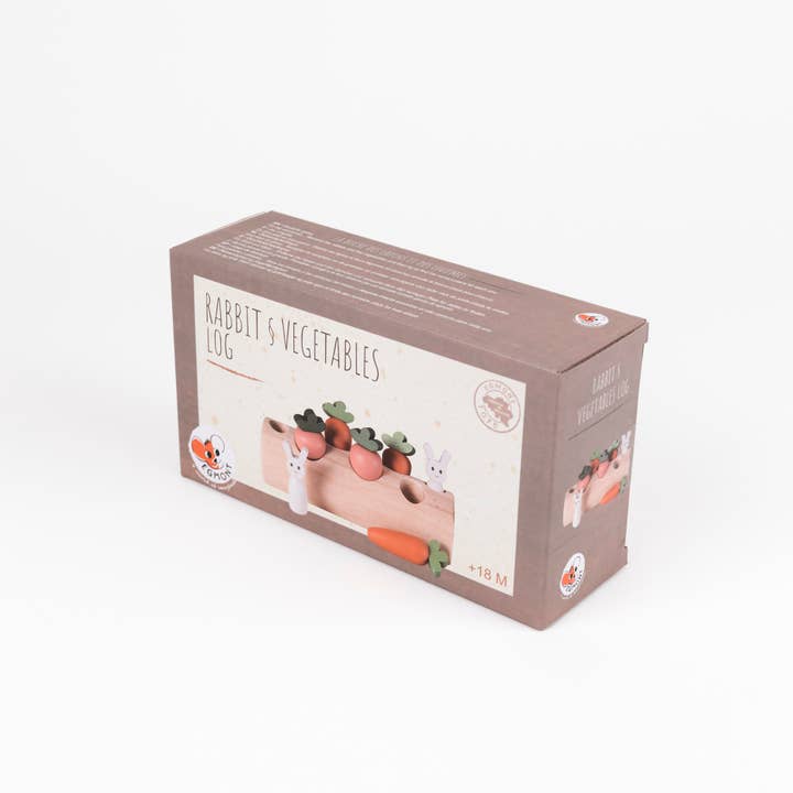 Egmont - Wholesale Wood Toy - Kids - Rabbit and Vegetables Log15