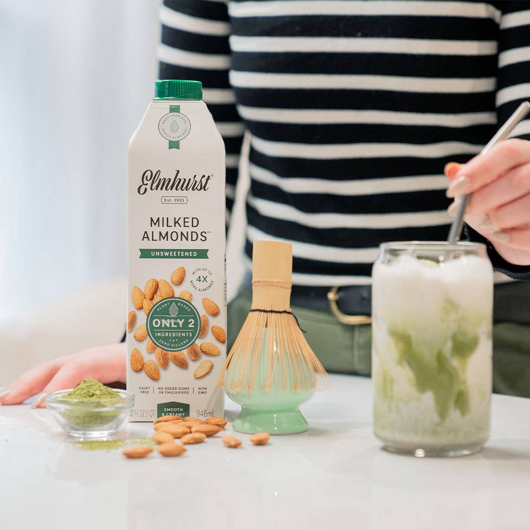 Elmhurst 1925 - Wholesale Non-Dairy Milk - Unsweetened Almond Milk, 32oz [6-Pack]5